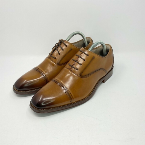 Stacy Adams Barris Cap Toe Oxford Tan Men\'s Sz 7.5 main image 7